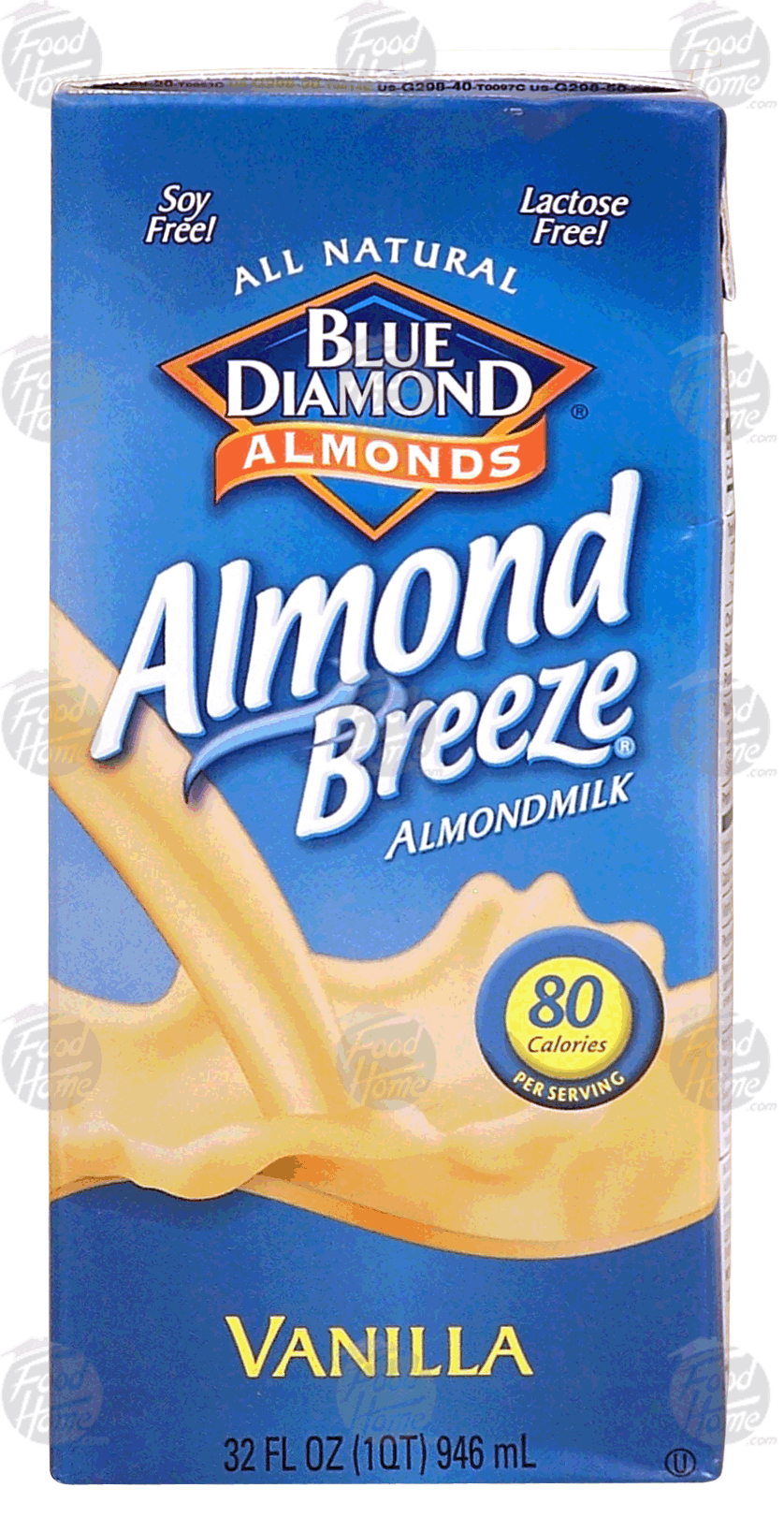 Blue Diamond Almond Breeze vanilla flavored almond milk, soy free, lactose free Full-Size Picture